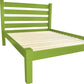 Lime Green Solid Wood Full Bed Frame