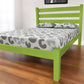 Lime Green Solid Wood Full Bed Frame