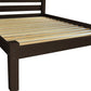 Dark Brown Solid Wood Full Bed Frame