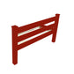 Red Solid Wood Full Bed Frame