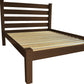 Brown Solid Wood Queen Bed Frame