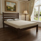 Brown Solid Wood Queen Bed Frame