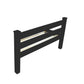 Black Solid Wood Queen Bed Frame