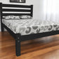 Black Solid Wood Queen Bed Frame