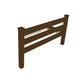 Brown Solid Wood Queen Bed Frame