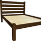 Brown Solid Wood Queen Bed Frame