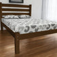 Brown Solid Wood Queen Bed Frame