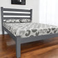 Gray Solid Wood Queen Bed Frame