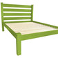Lime Green Solid Wood Queen Bed Frame