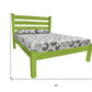 Lime Green Solid Wood Queen Bed Frame