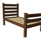 Brown Solid Wood Twin Bed Frame