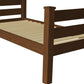 Brown Solid Wood Twin Bed Frame