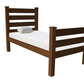 Brown Solid Wood Twin Bed Frame