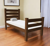 Brown Solid Wood Twin Bed Frame