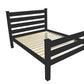 Black Solid Wood Twin Bed Frame
