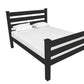Black Solid Wood Twin Bed Frame