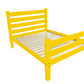 Canary Yellow Solid Wood Twin Bed Frame