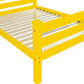Canary Yellow Solid Wood Twin Bed Frame