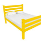 Canary Yellow Solid Wood Twin Bed Frame