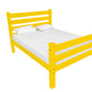 Canary Yellow Solid Wood Twin Bed Frame