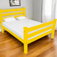 Canary Yellow Solid Wood Twin Bed Frame