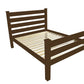 Coffee Solid Wood Twin Bed Frame