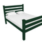 Dark Green Solid Wood Twin Bed Frame