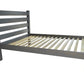 Gray Solid Wood Twin Bed Frame