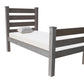 Gray Solid Wood Twin Bed Frame