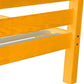 Orange Solid Wood Twin Bed Frame
