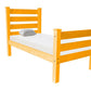 Orange Solid Wood Twin Bed Frame