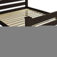 Brown Solid Wood Twin Bed Frame