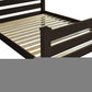 Brown Solid Wood Twin Bed Frame