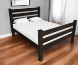 Brown Solid Wood Twin Bed Frame