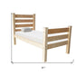 Natural Solid Wood Twin Bed Frame
