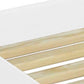 White Solid Wood Twin Bed Frame