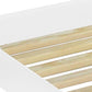 White Solid Wood Twin Bed Frame