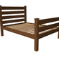 Brown Solid Wood Full Bed Frame
