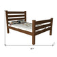 Brown Solid Wood Full Bed Frame