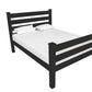 Black Solid Wood Full Bed Frame