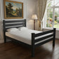 Black Solid Wood Full Bed Frame