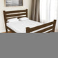 Coffee Solid Wood Full Bed Frame