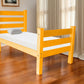 Orange Solid Wood Full Bed Frame