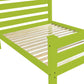 Lime Green Solid Wood Full Bed Frame