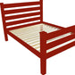 Red Solid Wood Full Bed Frame