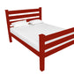 Red Solid Wood Full Bed Frame