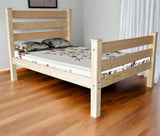 Natural Solid Wood Full Bed Frame