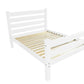White Solid Wood Full Bed Frame