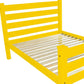 Yellow Solid Wood Queen Bed Frame