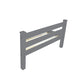 Gray Solid Wood Queen Bed Frame